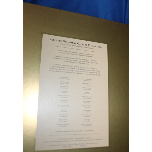Hallmark Keepsake Ornament Club Gallery Collection Holiday Display Exclusive 30 - Picture 11 of 13